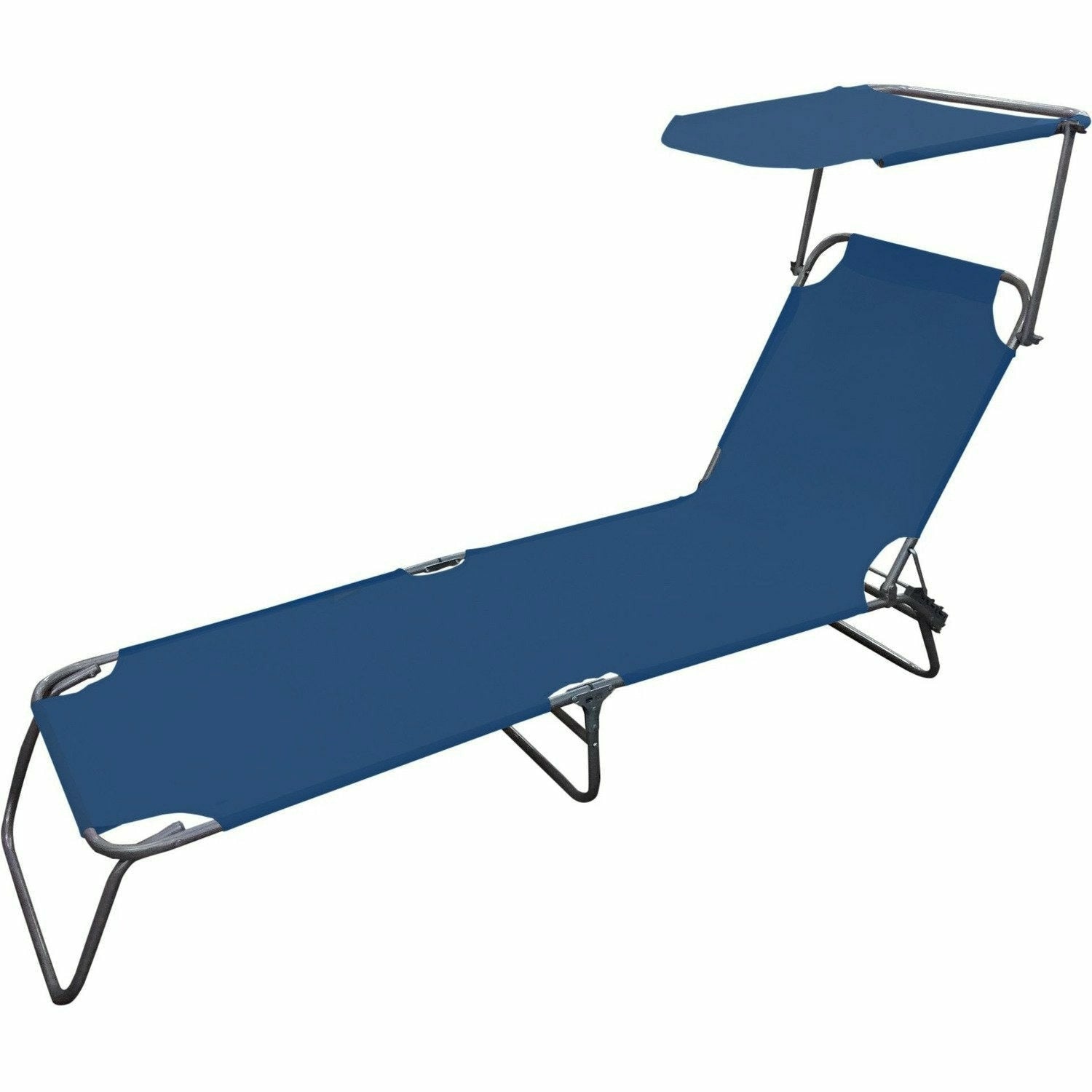 VESTIAMO CASA MARE - Lettino richiudibile con parasole - h24x188x55 cm